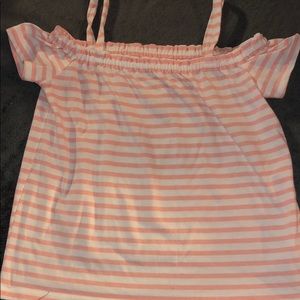 Girls cold shoulder top size 7/8